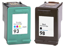 HP 98  and HP 93 Ink Cartridges